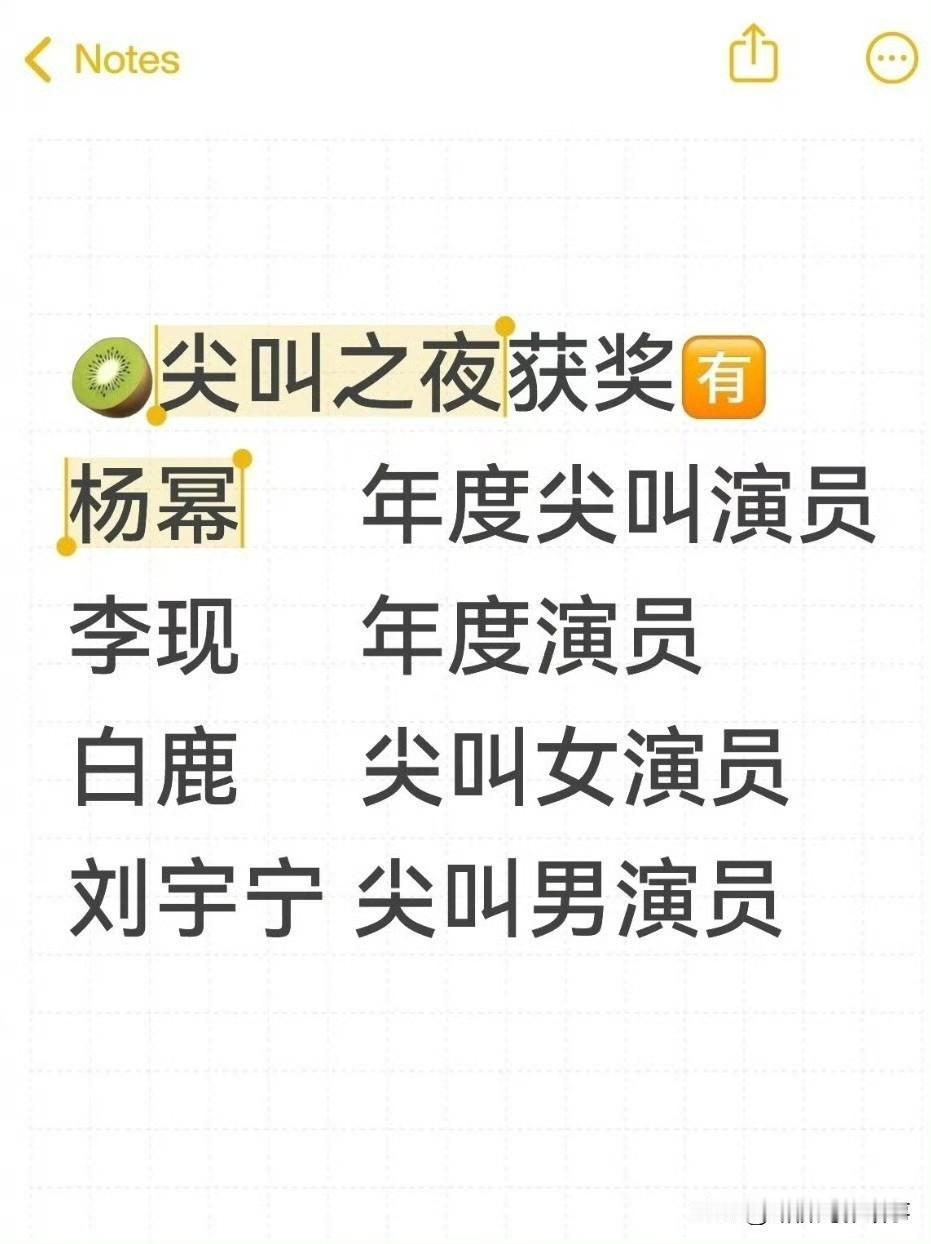 尖叫之夜奖项瓜提前爆！爱奇艺力挺多部热剧藏玄机🍉爱奇艺尖叫之夜奖项爆料引