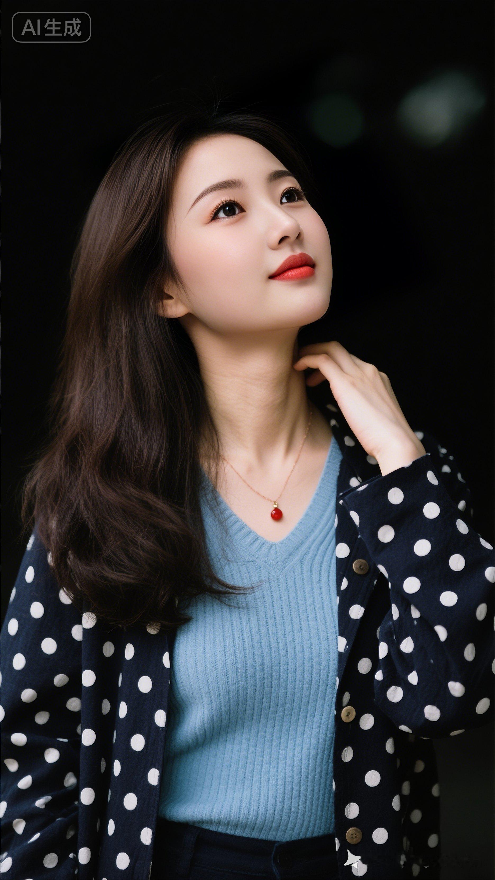 这位美女看着好温柔啊！