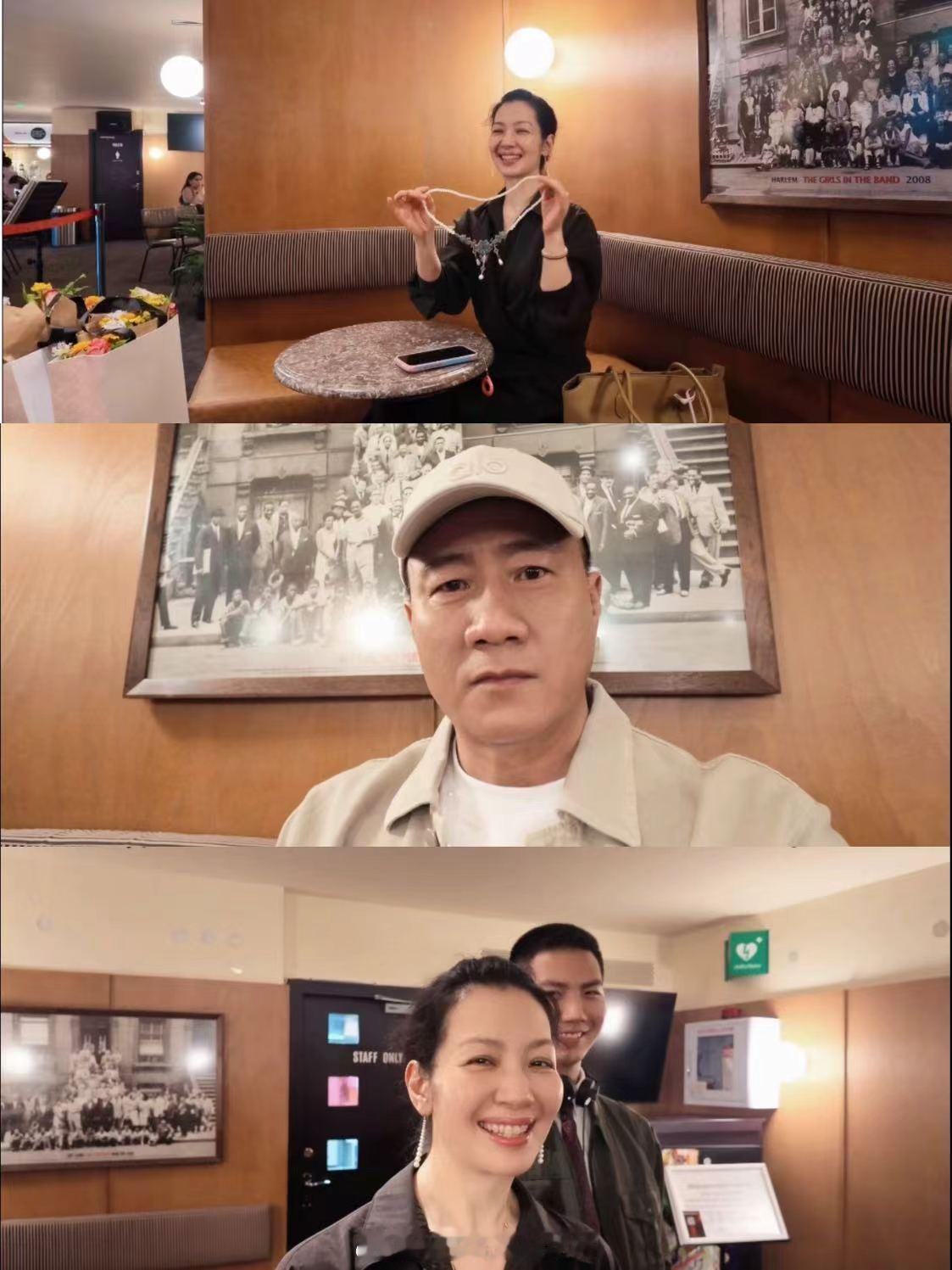 胡军一家去伦敦看女儿演出被胡军一家可爱晕了！一家人去伦敦看九儿演出，胡军在参加《