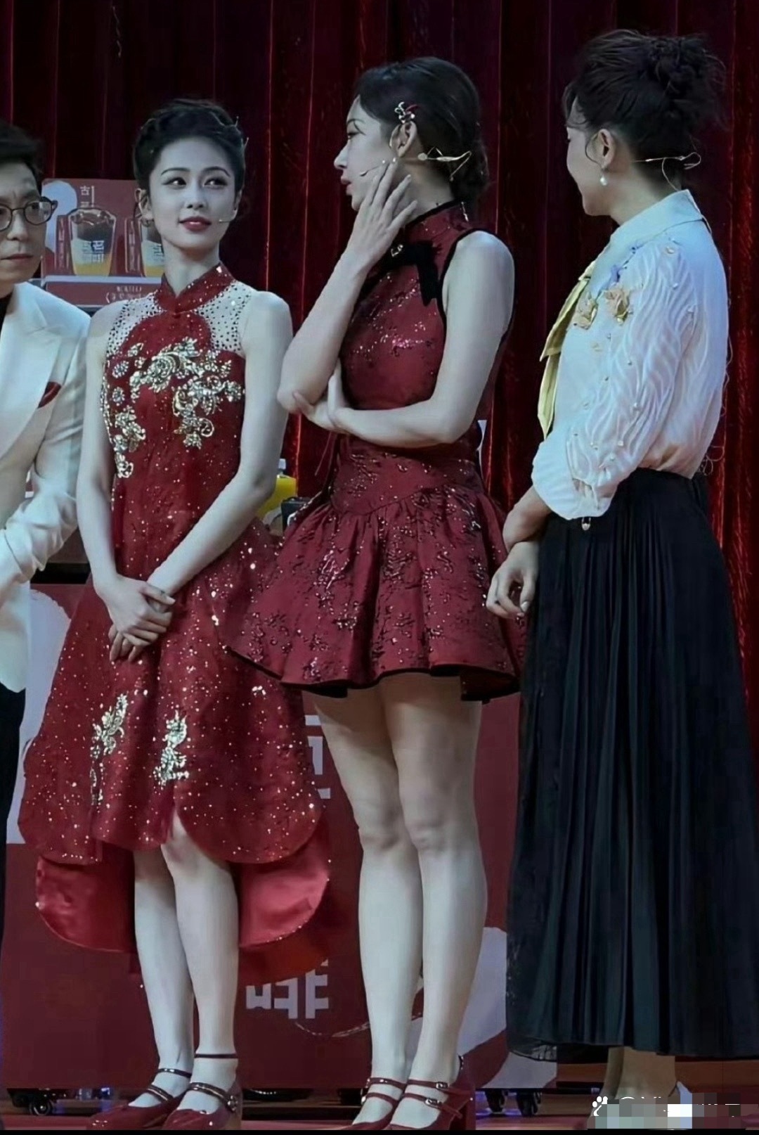 白鹿程潇这才是女明星真正的腿，没有拉直，没有美颜