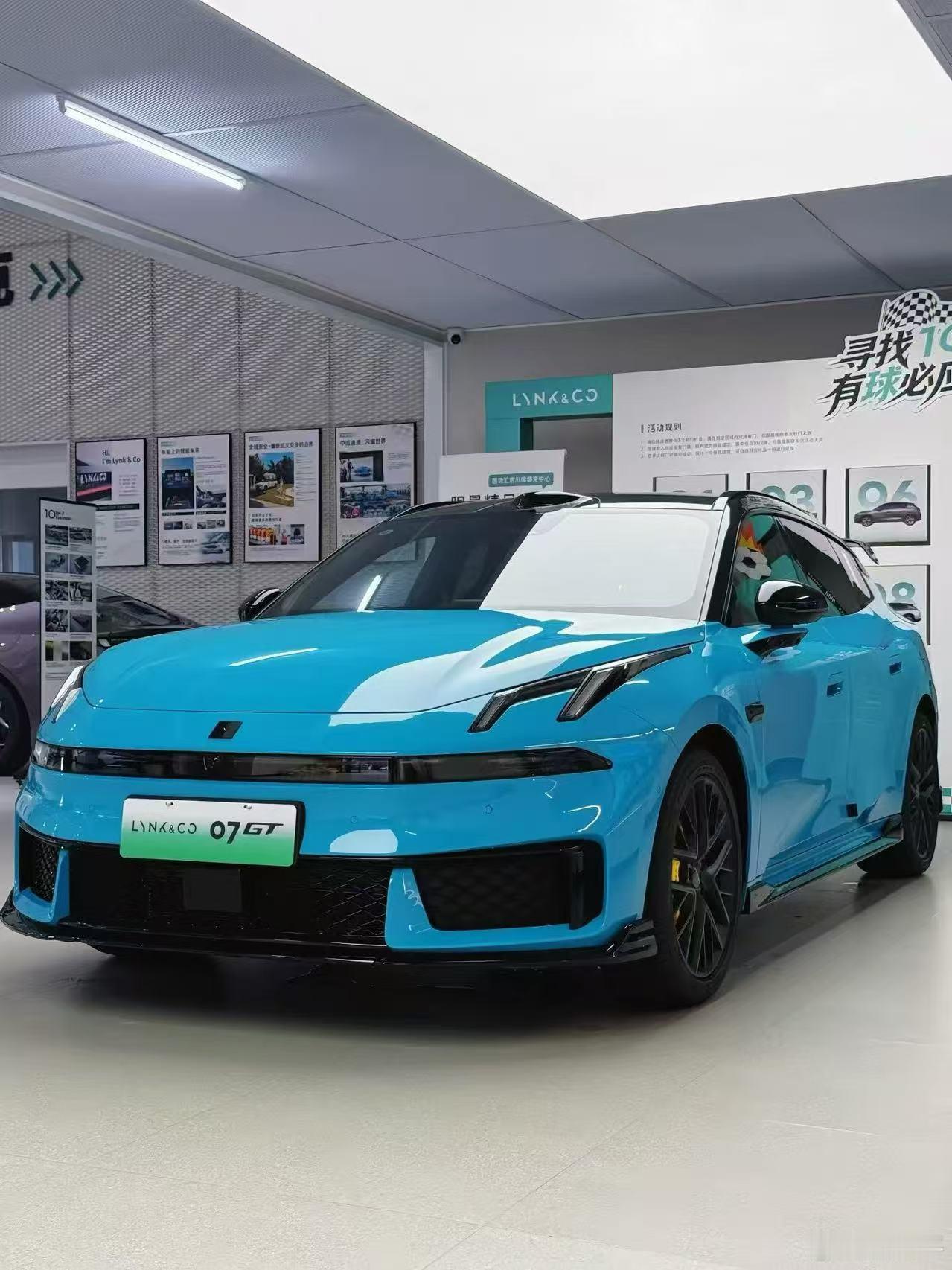 领克07GT一线销售反馈：1这家店首台车是6月23号到店的，是帕米尔蓝四驱Ult
