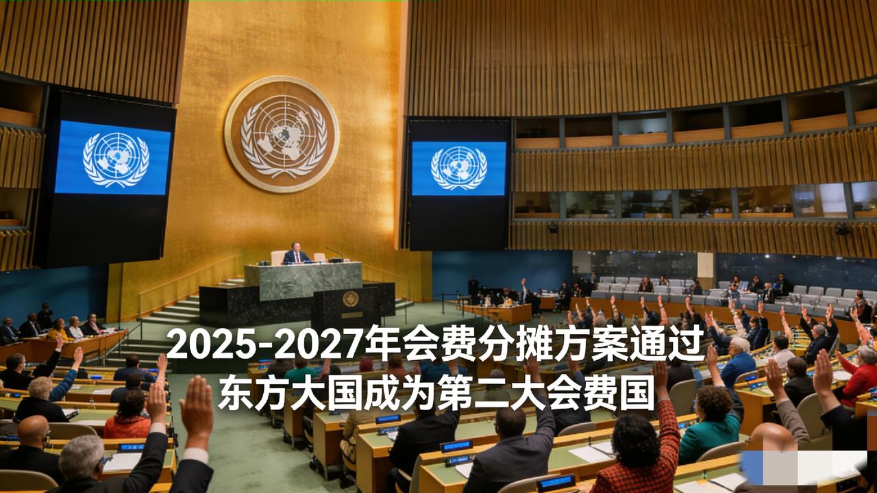 【联合国2025-2027年会费分摊方案通过，东方大国会费第二，仅次于美国】2