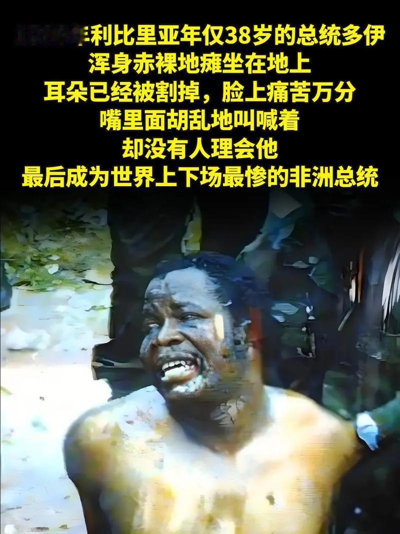 最惨的国家总统当属非洲利比里亚前总统多伊，结局极其悲惨。多伊于1985年10月1