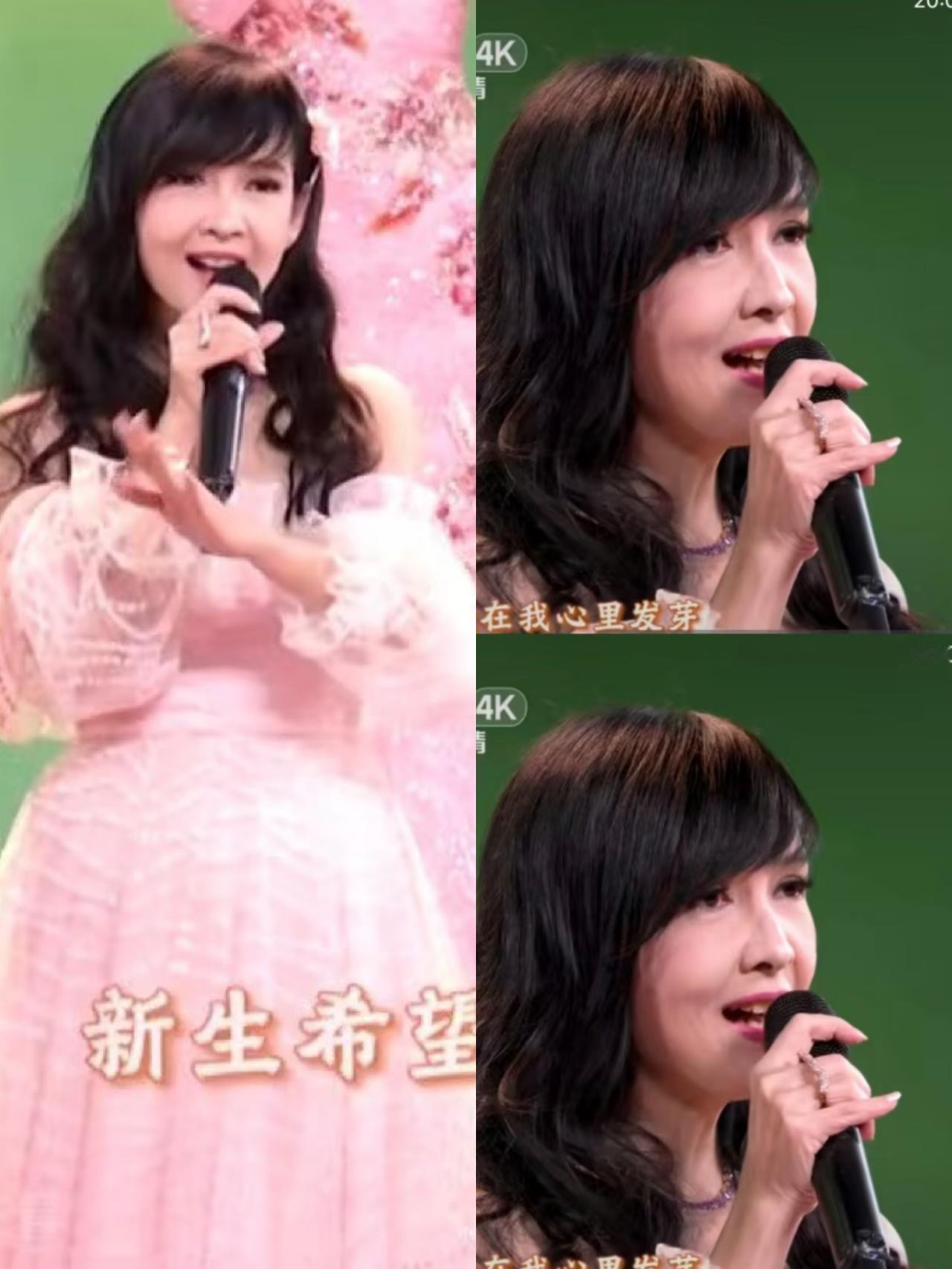 周慧敏可以变老，​​也可以发福。​​但是我真的接受不了，她在春晚的这个造