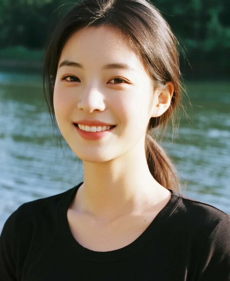 小姐姐的甜美笑容，是治愈系天花板