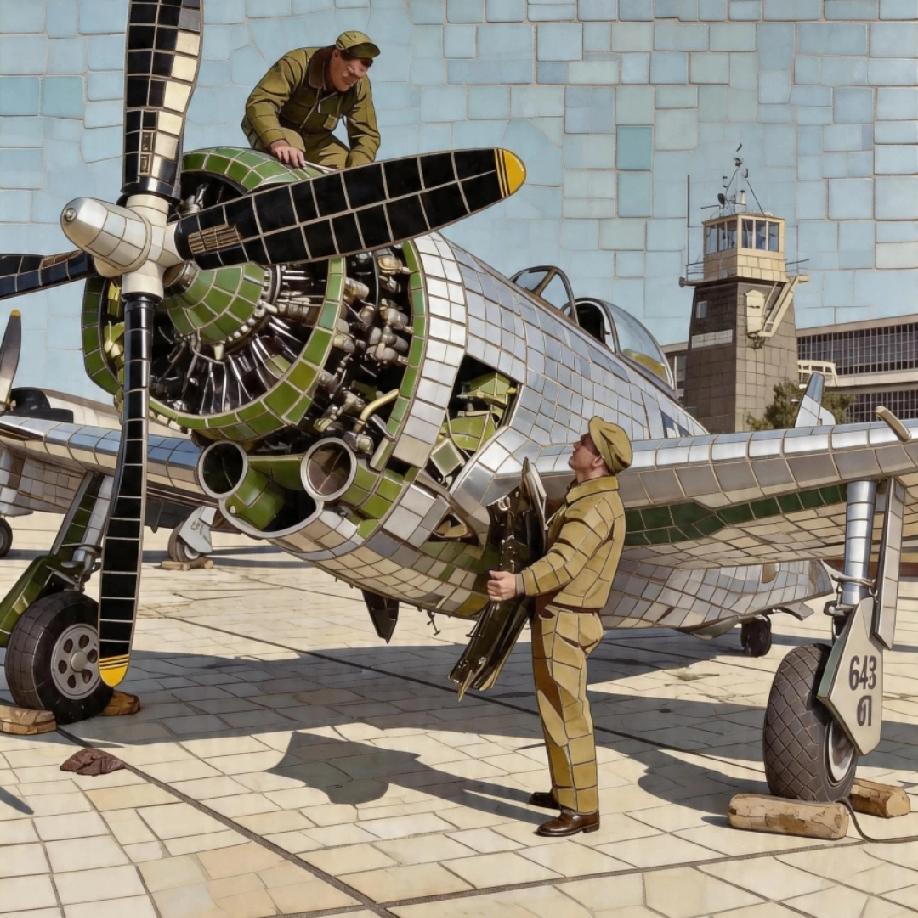 体型庞大的P47单发螺旋桨战斗机！共和P-47雷电战斗机由普拉特和惠特尼R