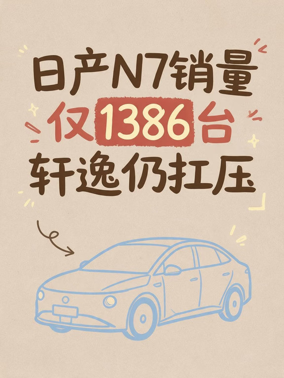 日产N7销量1386台，轩逸销量8057台