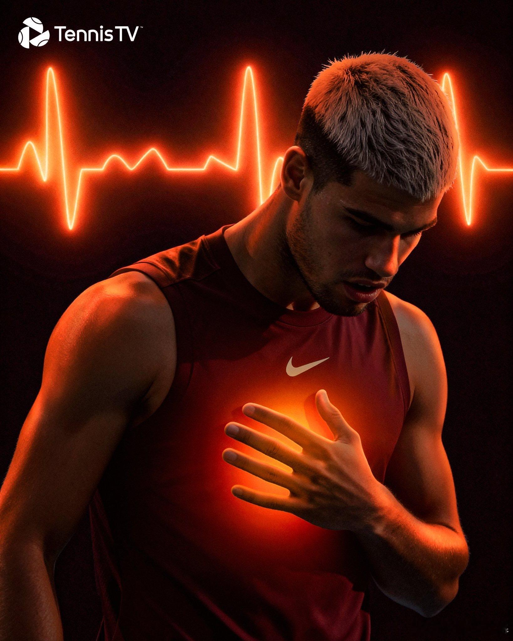 两盘领先✅抽筋🤕决胜盘先被破发😳破掉对手发球胜赛局获胜❤️🔥阿尔卡拉斯的