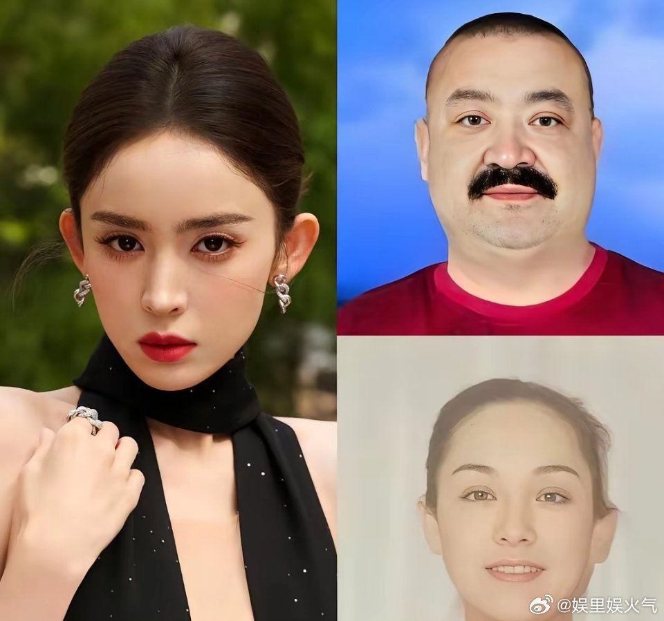 怪不得古力娜扎这么好看，主要她妈妈太漂亮了。妈妈的鼻子更好看，古力娜扎像爸爸的鼻