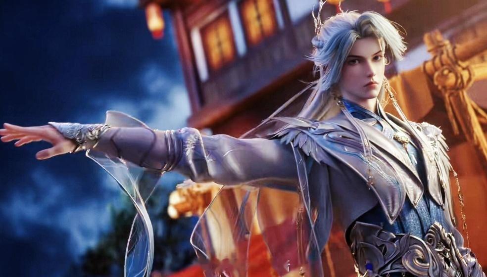 山海经密码动画国漫清冷白毛帅哥2025动漫嘉年华acg次元大赏江离在雪地中修行