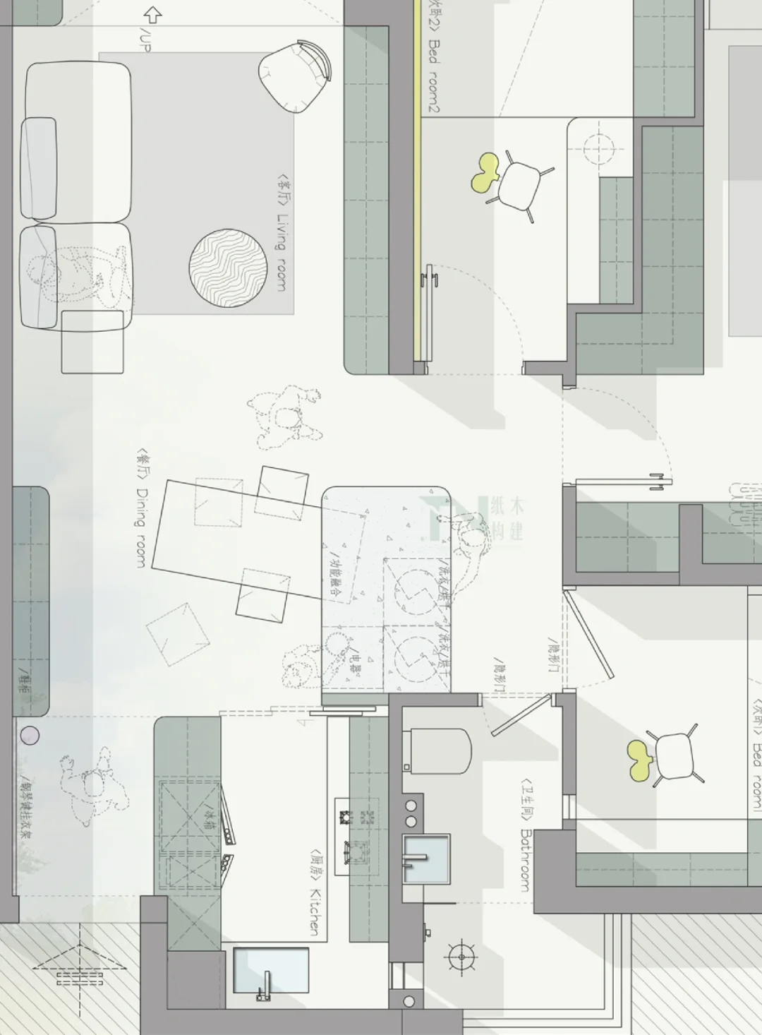 全国经典户型改造—小户型也可以有岛台