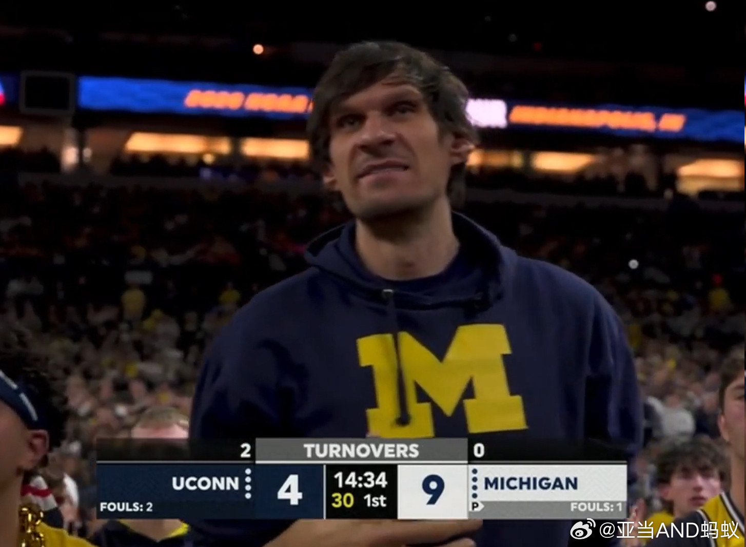 密歇根的体型优势非常明显。