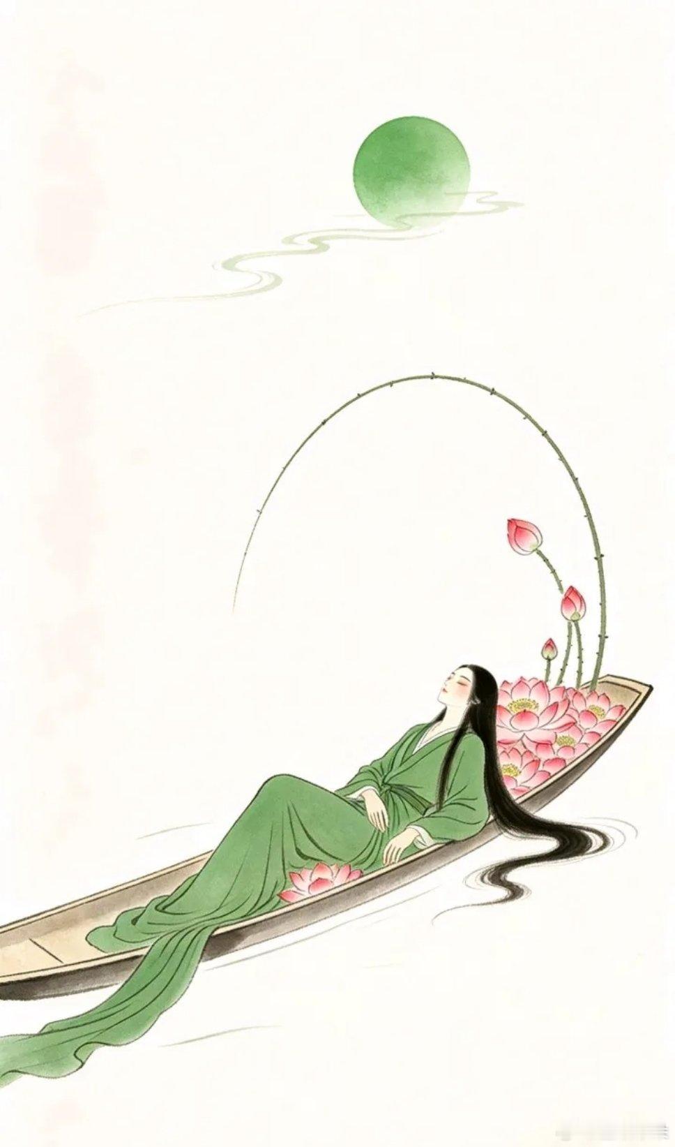 唯美意境摇曳多姿花中美人古风壁纸