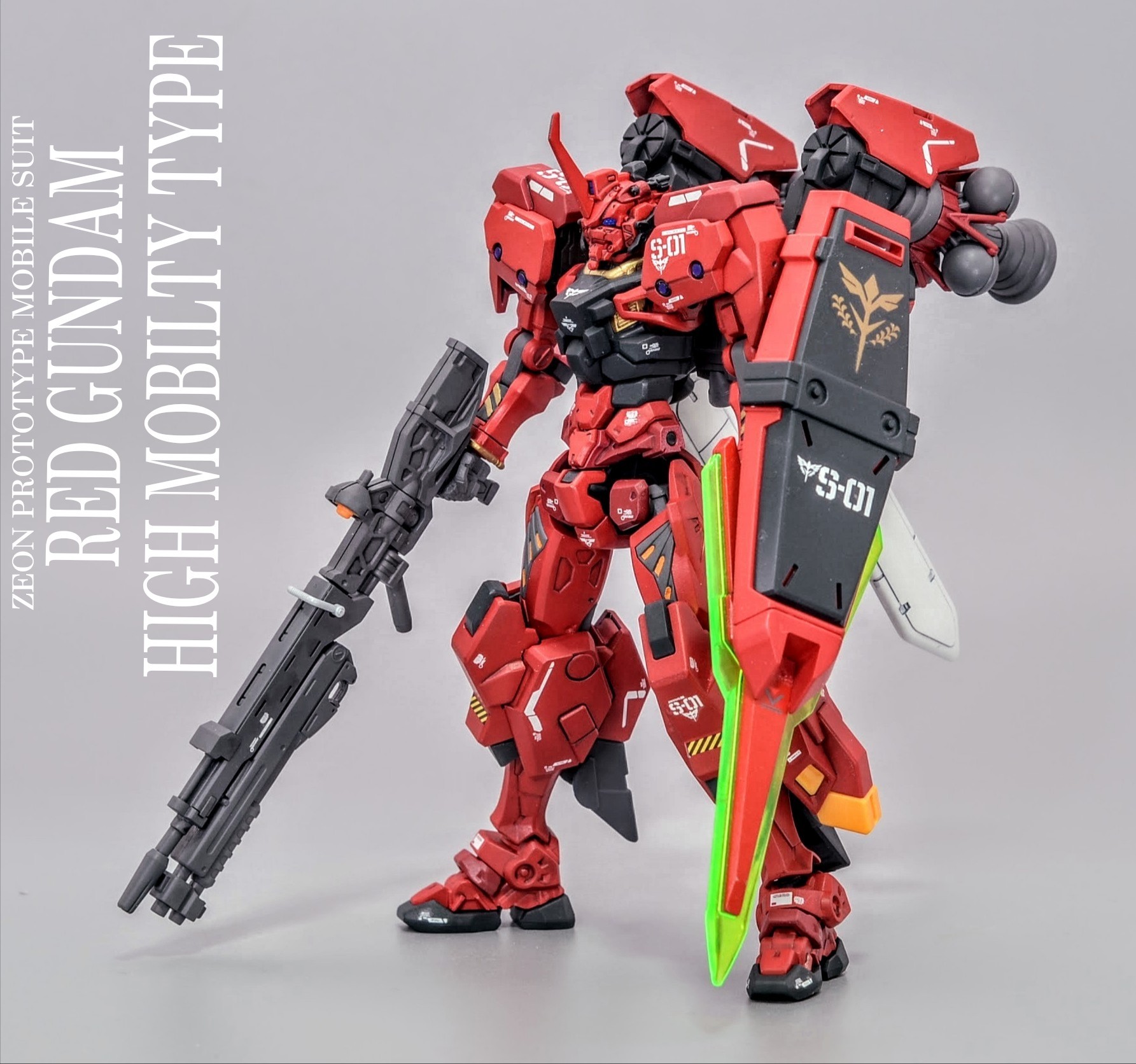 HGGQ高机动型红高达（bymorish）高达模型高达模型​​​