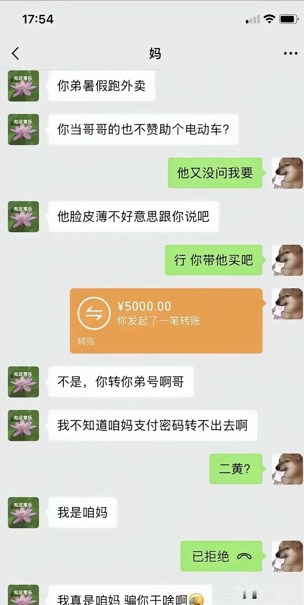 哥哥，我不仅仅是你妈，我还是咱妈，而且我还不是你弟弟！这下说漏嘴了吧，弟弟挟天