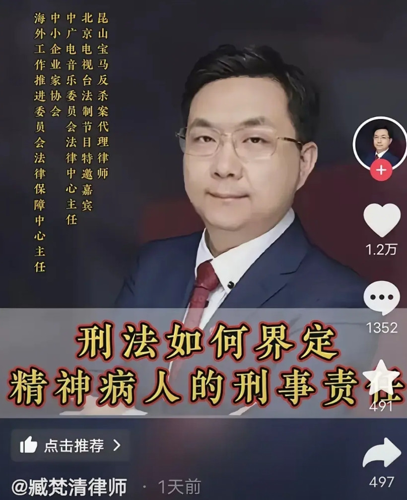 27岁女孩被杀案，她本就不是精神病人，她是有目标的杀人，她碰见了被害人的妈妈，她