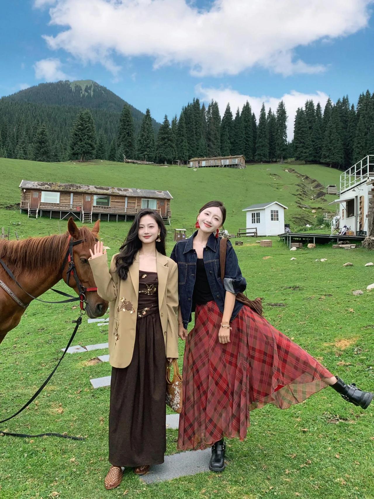 草原上的浪漫时光草原花海旅行与心爱之人共度美好时光