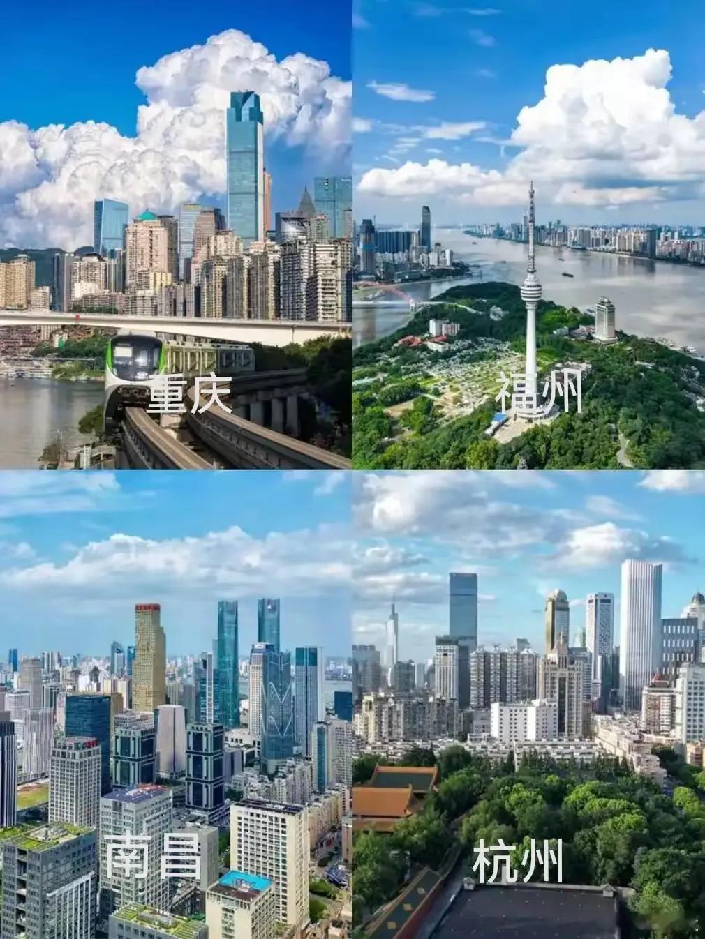 中国新的四大火炉一，重庆二，福州三，杭州四，南昌重庆是原来的四大火炉之一，高温天