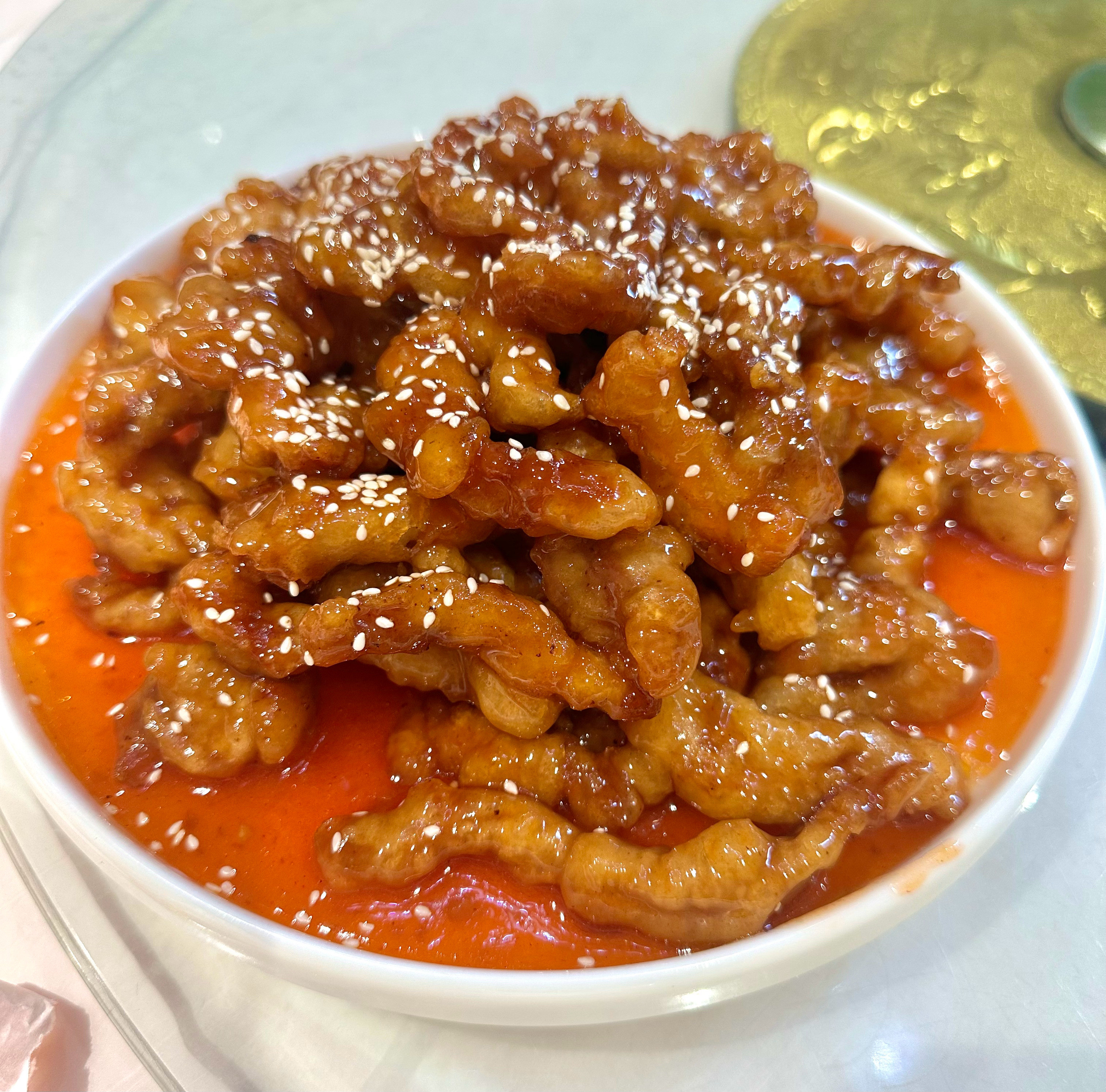 今天终于不是食堂饭了点的全是甜口的还有一个风味茄子太好吃了忘记拍了😋