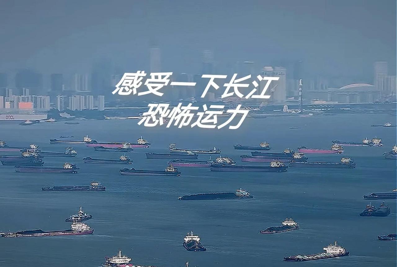 一张图感受一下长江恐怖的应力！长江的货运能力真的太惊人了，长江的货运总量是世界上
