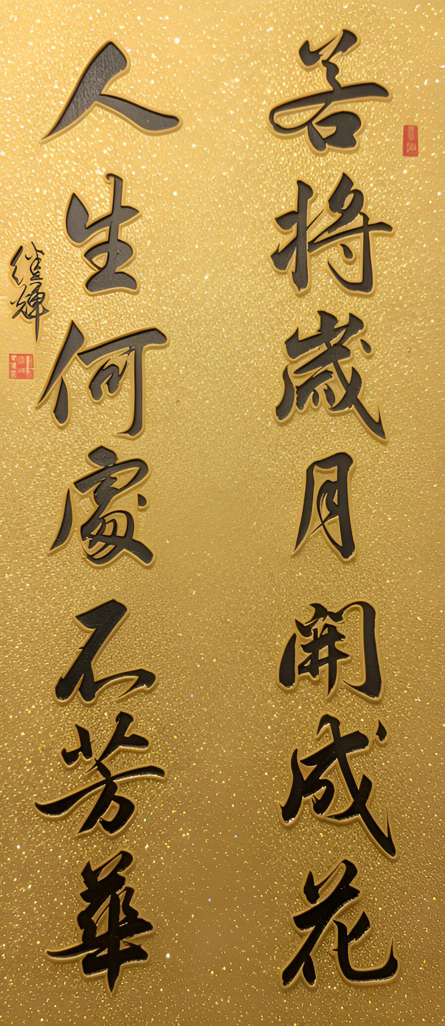 今日分享行书对联创作“若将岁月开成花，人生何处不芳华”。人生就像一场旅行，有人只