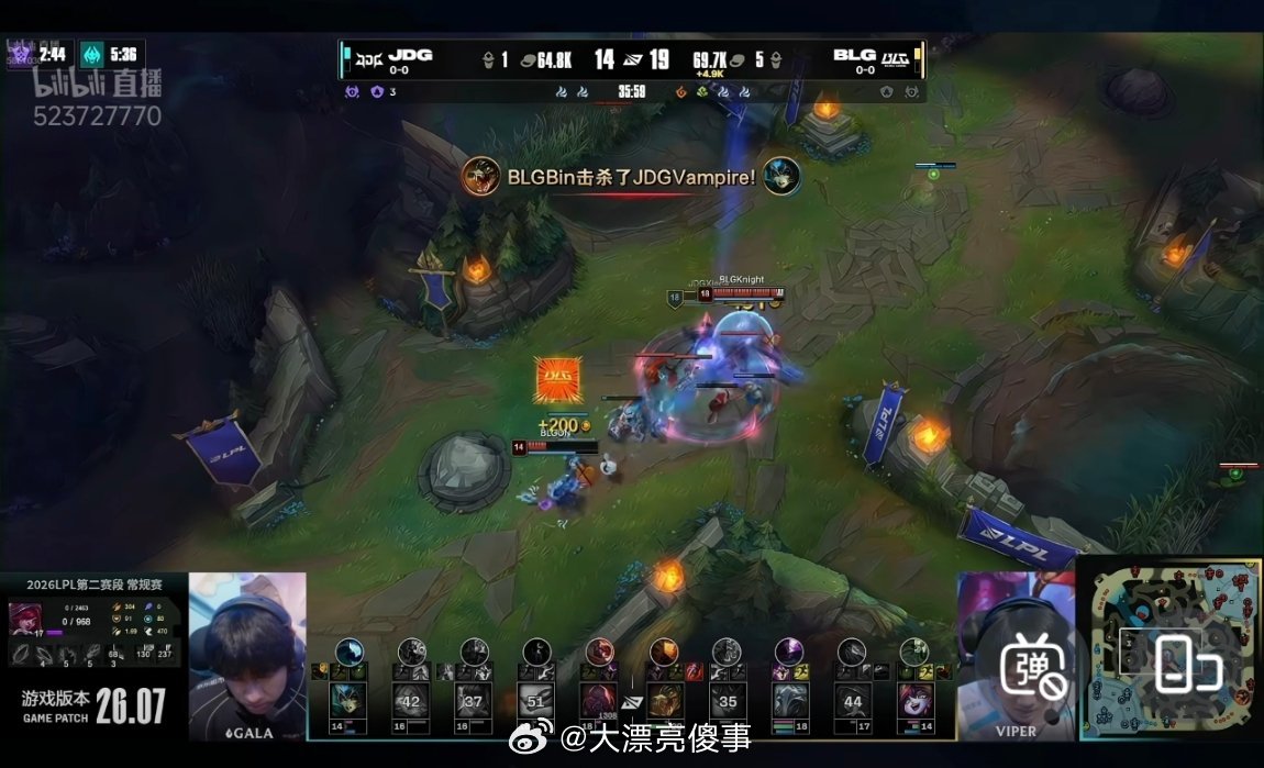 Bin模仿Gumayusi今天bin大哥这鳄鱼没啥毛病吧，甚至可以说是bin大哥