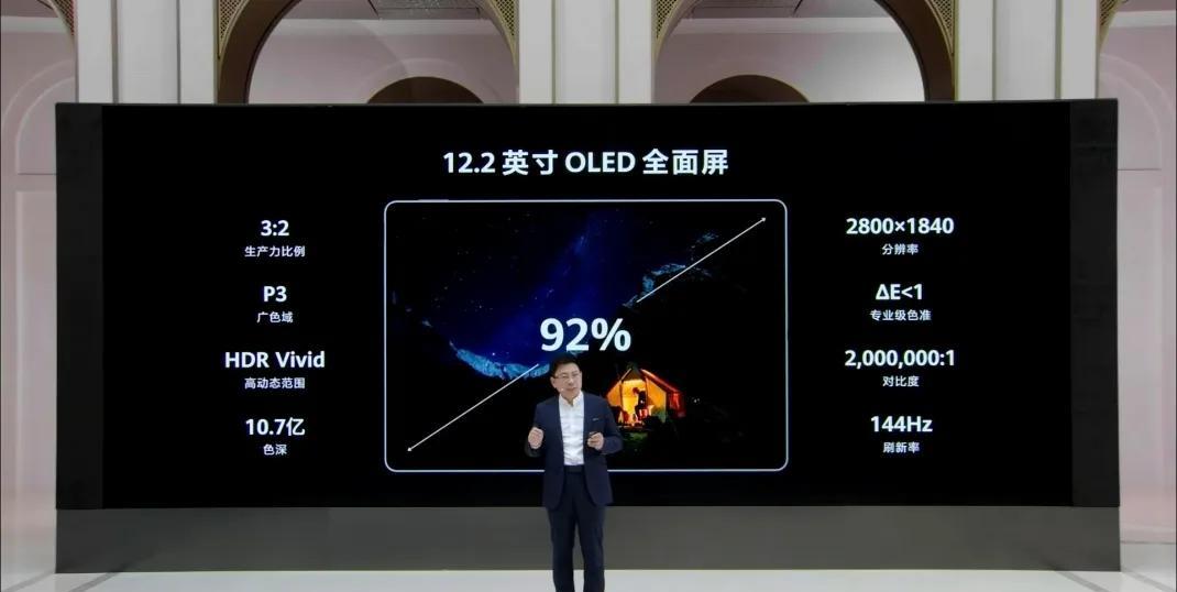 由余承东发布华为MatePadPro12.2英寸可见其重要性与意义简单做