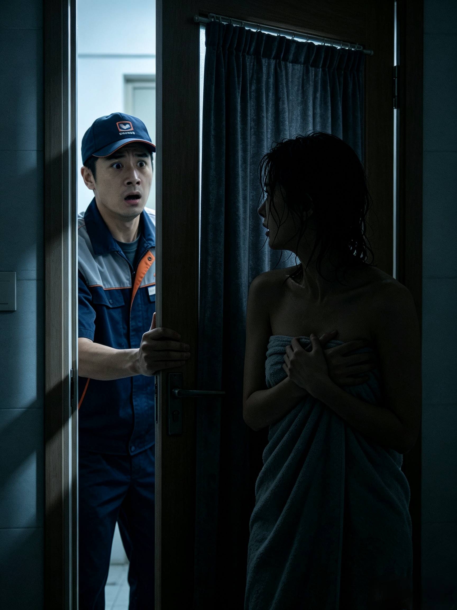 快递员推门撞见裸身：一场本可避免的隐私风波女子约快递上门取件，门留了缝、挂了帘。快递员没打电话、没敲