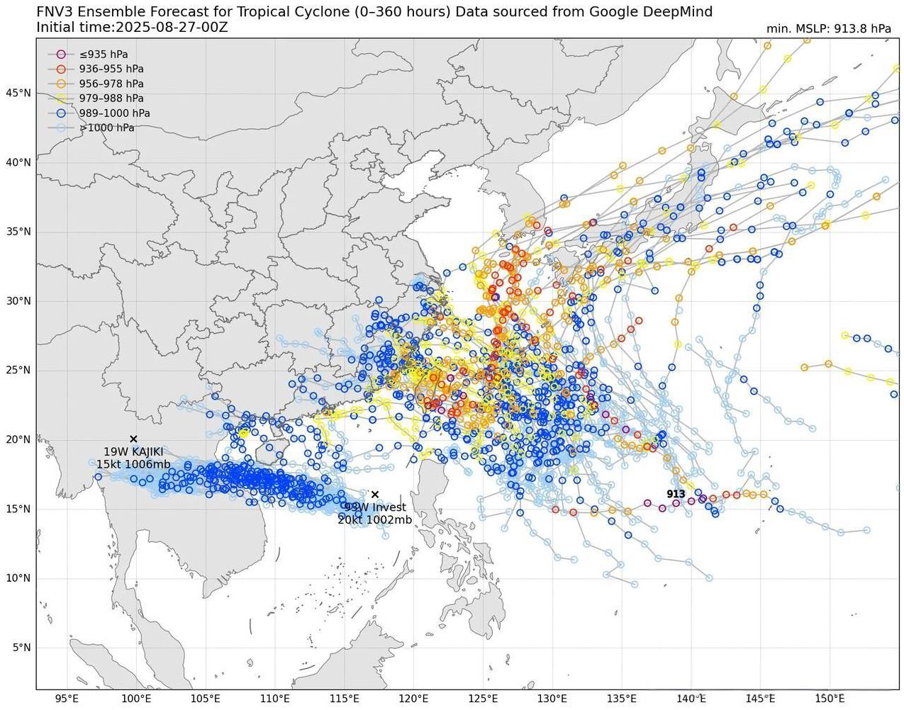 南海热带低压或将生成，9月上旬台湾以东大概率有台风活动当前南海有热带扰动活动，