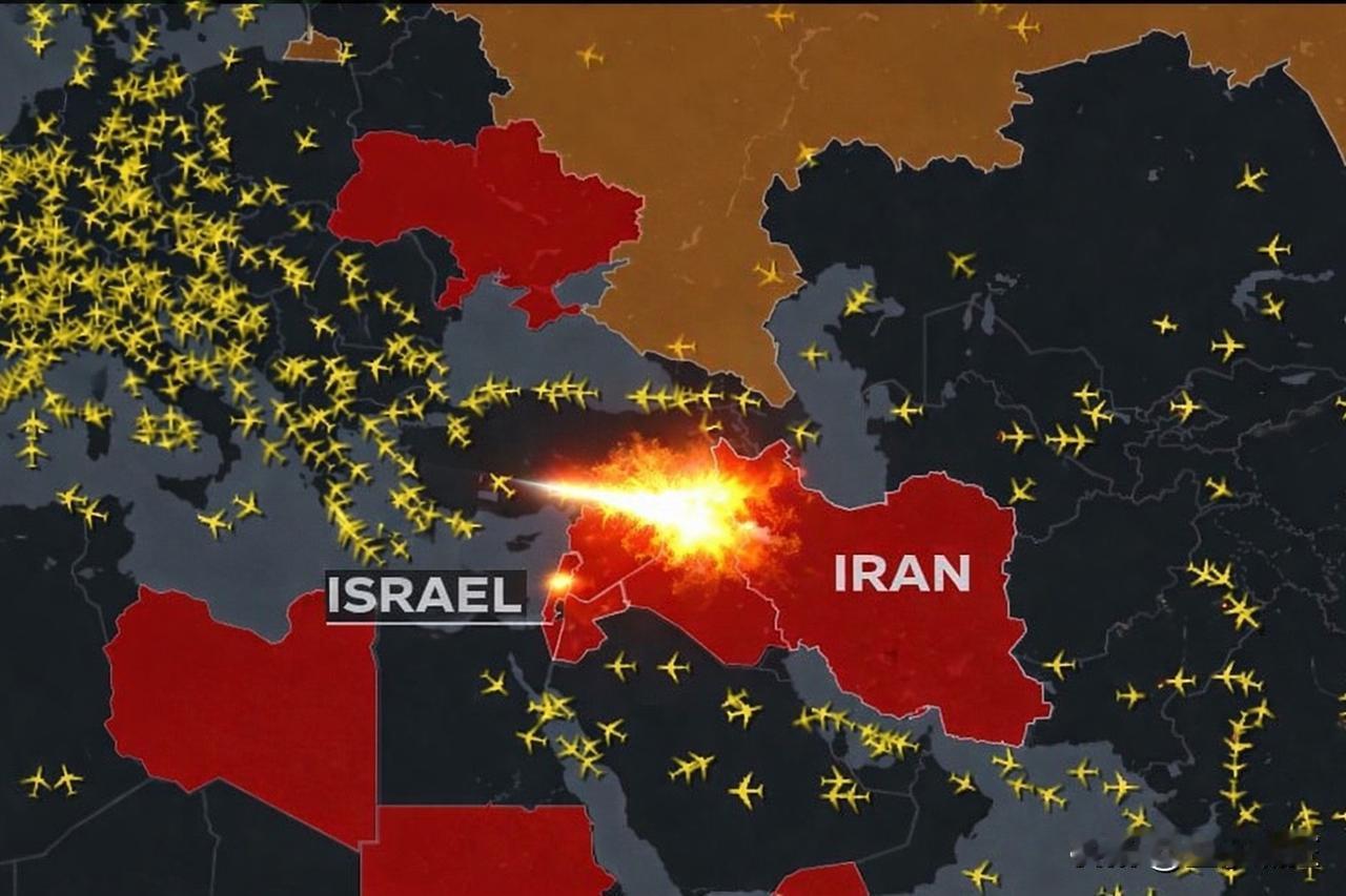 以色列这两天吓得根本不敢插话！​现在的伊朗，除了伊朗背后，其它三面都已经被美军