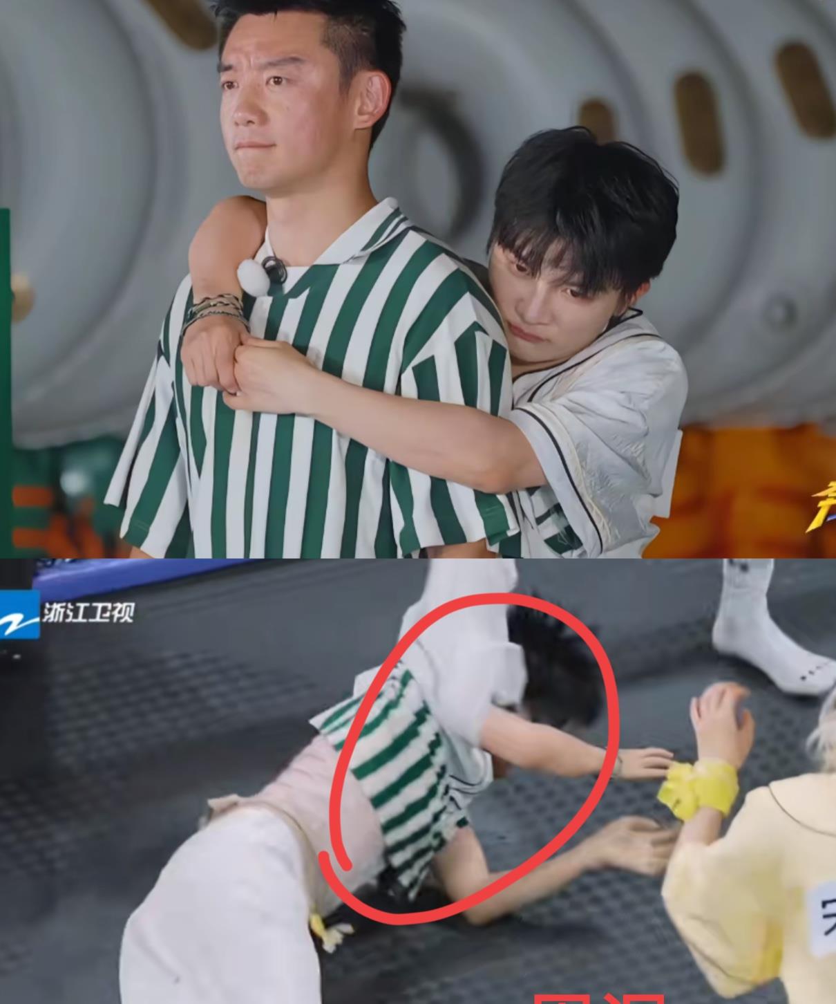 节目组估计已经发现了周深身上有一个习惯，可能以后都改不了了吧，那