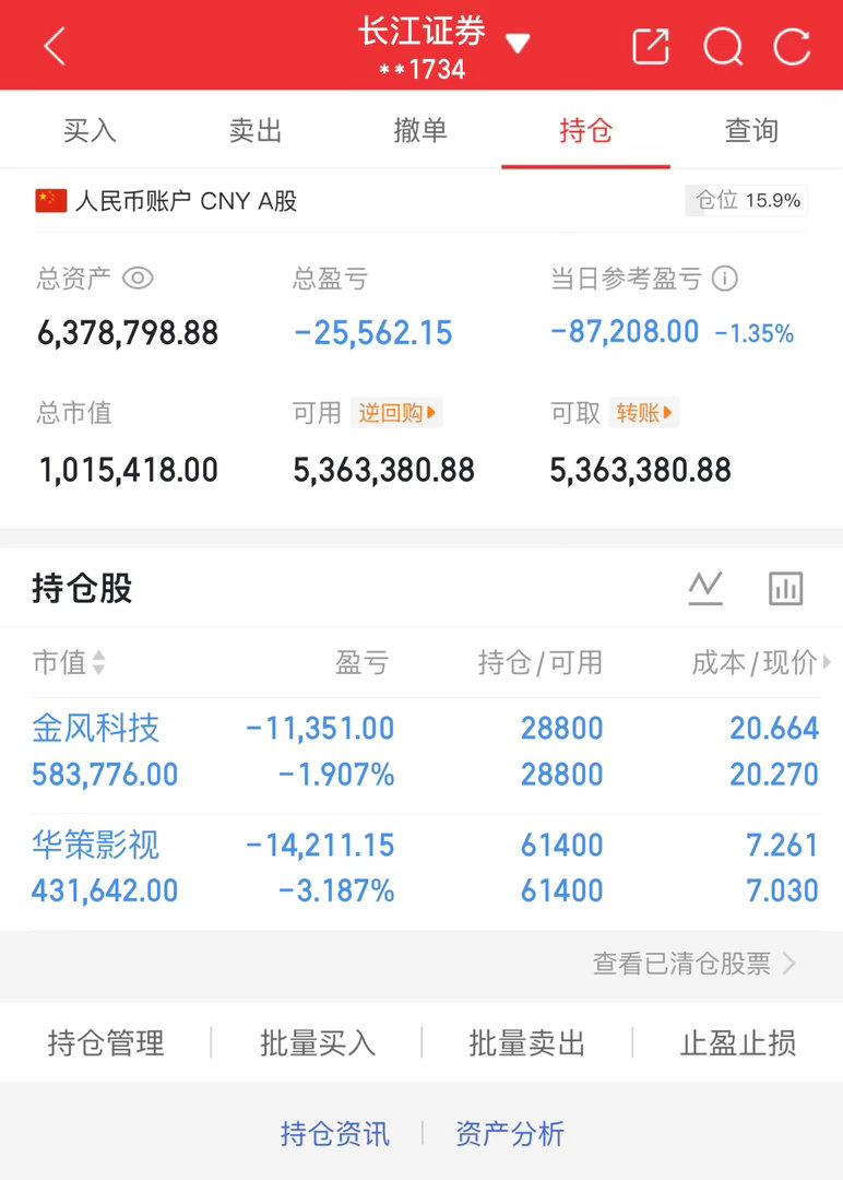 今天没动呢