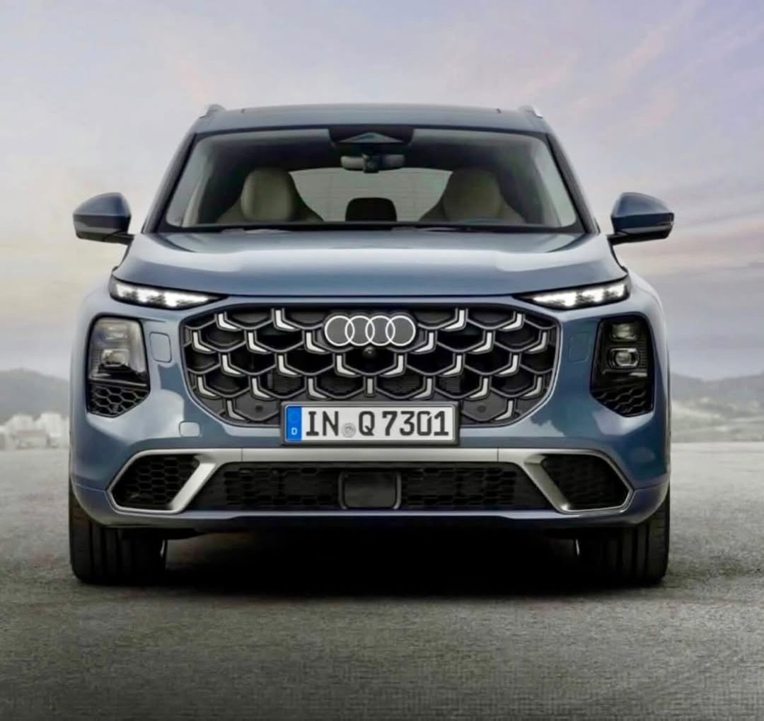 全新奥迪Q7官图泄露，作为第三代奥迪Q7，造型和Q9一样，家族化特征明显，这造型