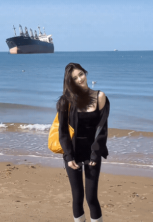 夏天是自由的，海风是自由的，她，是你的