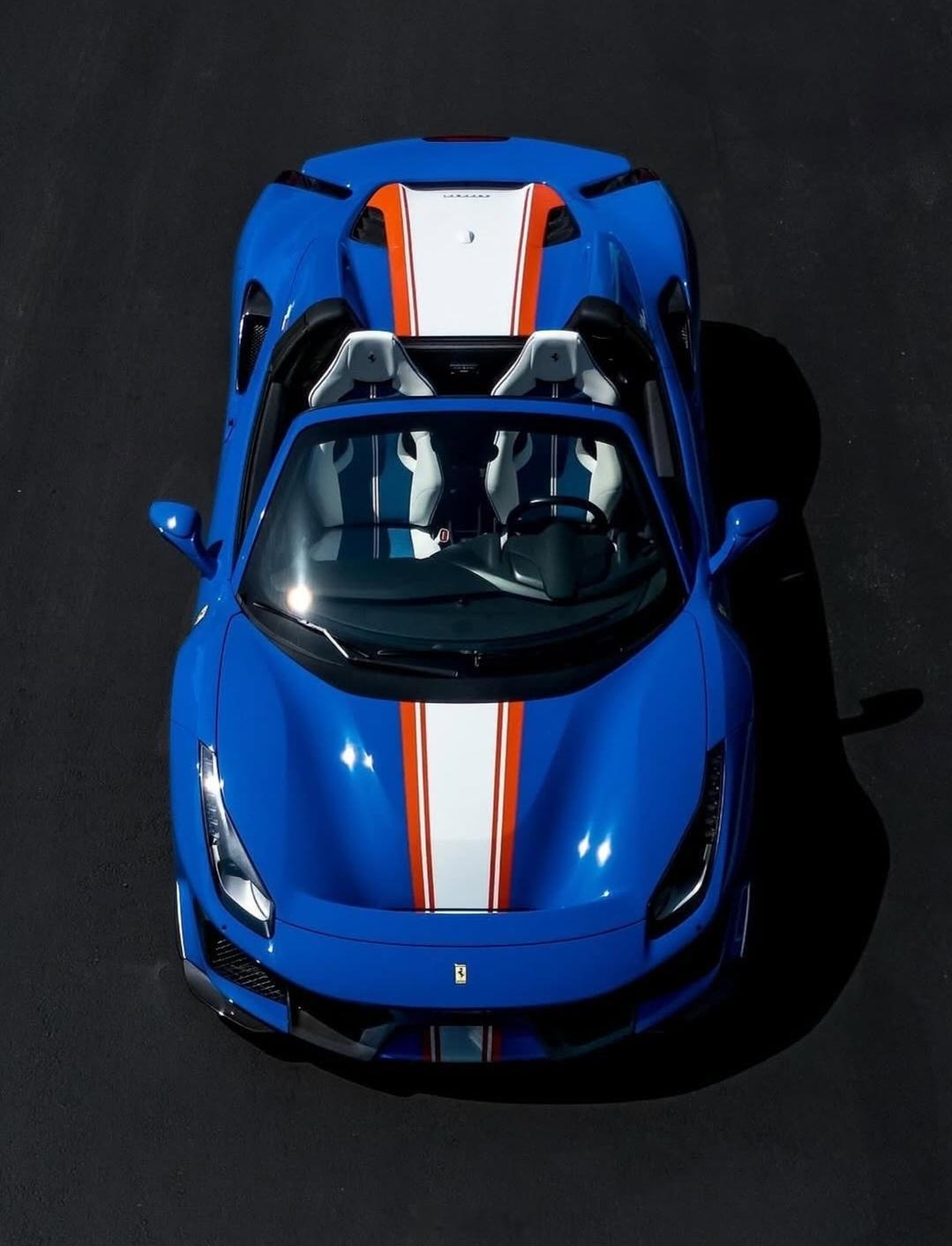汽车美图法拉利Ferrari488PistaSpider这涂装看起