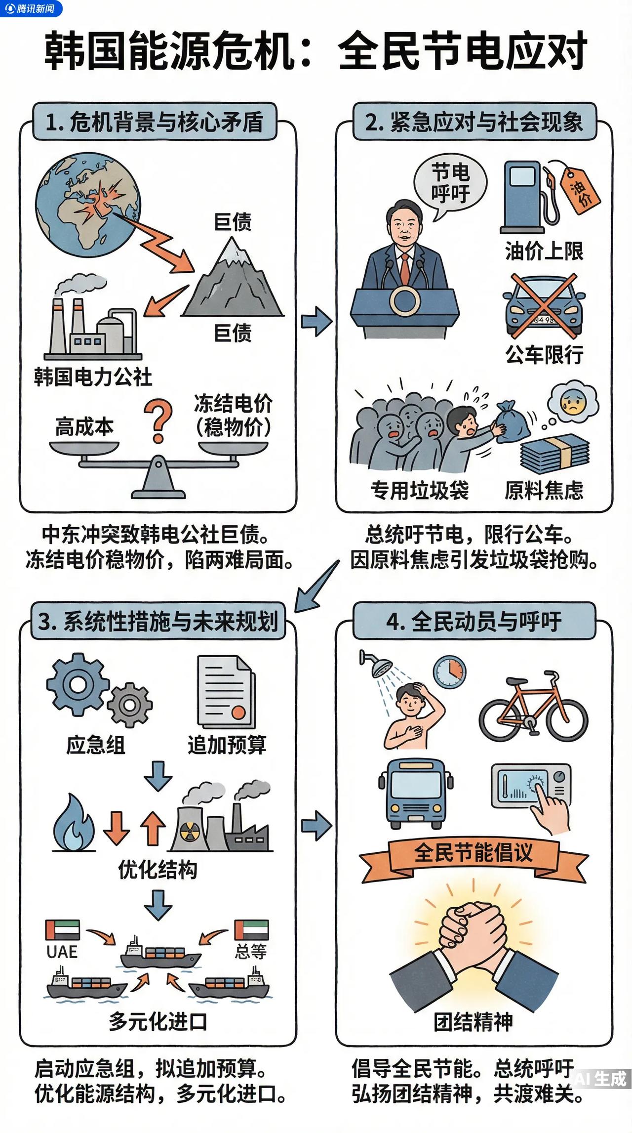 一场战争，彻底让东亚诸国现了原形。韩国都开始限制购买生活垃圾袋了，一人一次限购