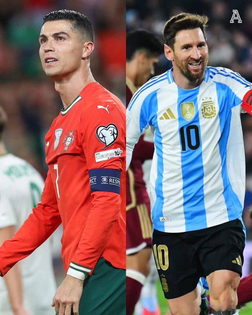 【见证历史】TA：葡萄牙和阿根廷已双双锁定明年的世界杯参赛资格。C罗和梅西都已经