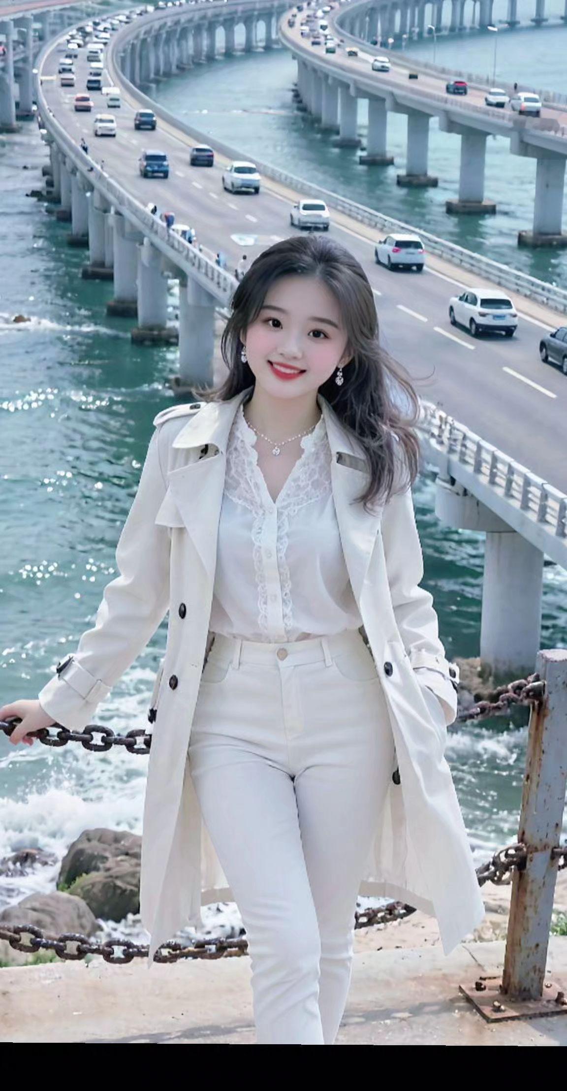 小姐姐微笑姐姐自己拍照