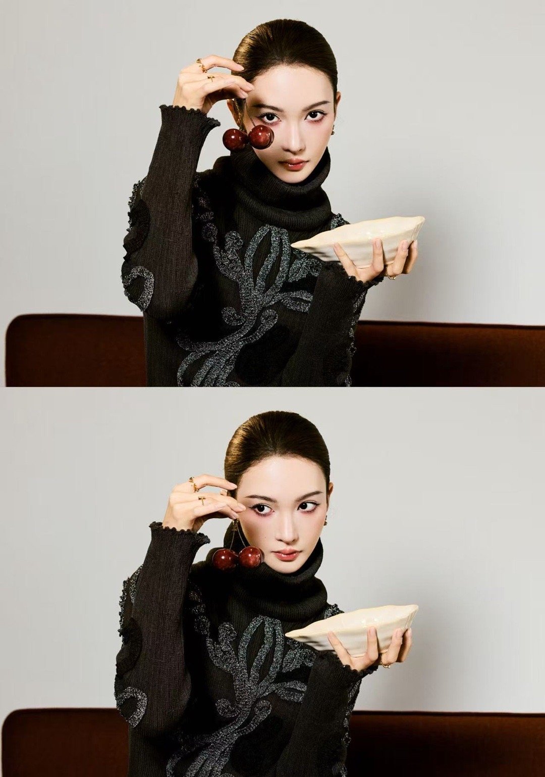 金晨怎么变这样了自创妆容大胆前卫，生图里骨相优势尽显，气质更加出众。美人的高级