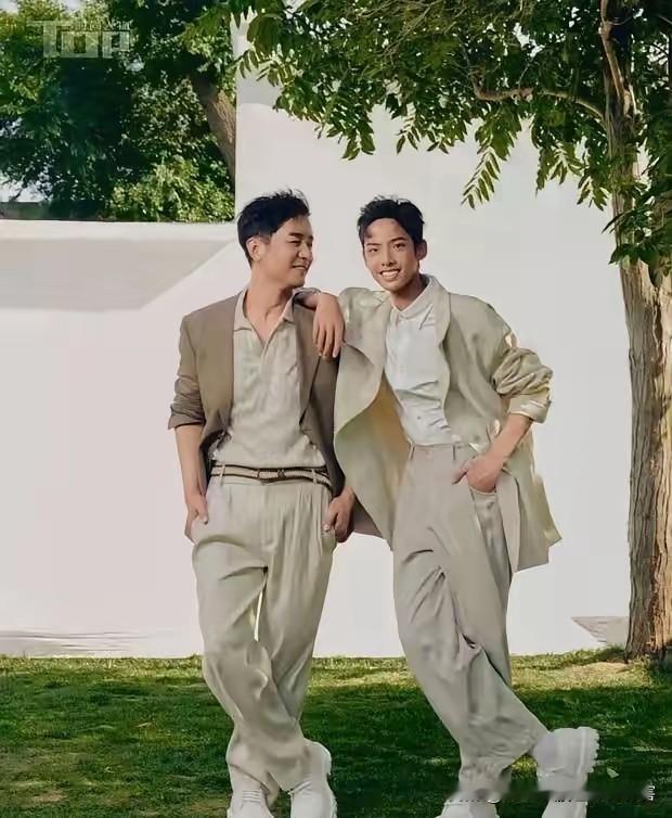 郭晓东年轻的时候很帅，他老婆看起来也很漂亮，为啥生出个儿子来，长得有点不像爸，也不像妈。
