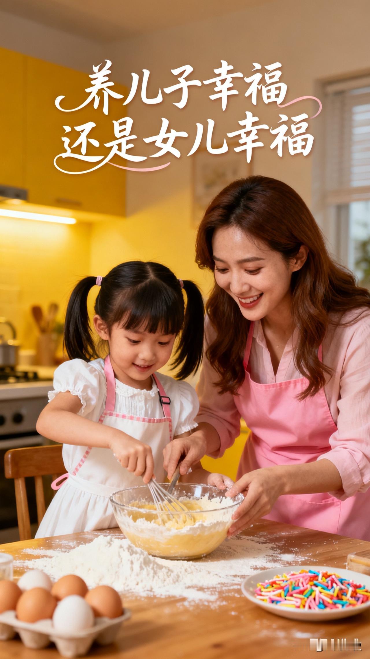 养儿子幸福还是女儿幸福？我有两个姨妈，二姨生了两个女儿，小姨生了一个儿子。