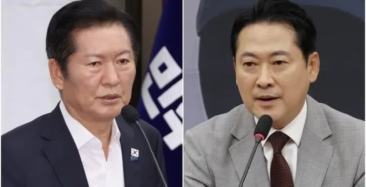 28日，韩国国民力量党新任代表张东赫就共同民主党代表郑清来提出的尹锡悦戒严内乱立