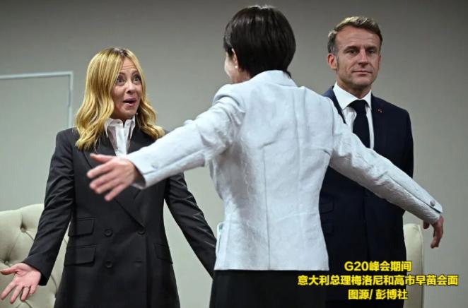 【美媒补刀：挑衅中国，日本承受不起】 G20峰会上一个拥抱，把日本首相高市早