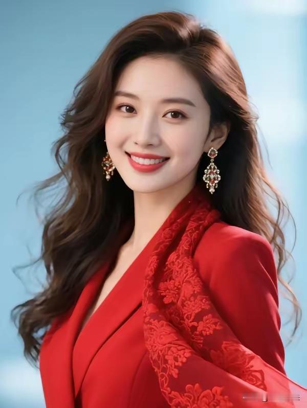 不随潮流不盲从，内心笃定自从容。成熟韵味藏风骨，智慧美貌面桃红。