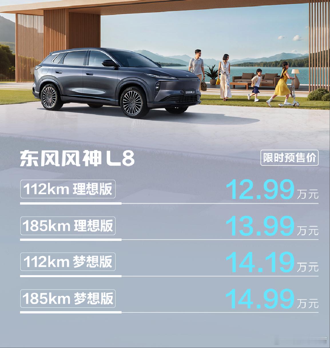 东风风神L8预售的顶配价格基本和比亚迪宋Plus次低配指导价持平，在家用插混S