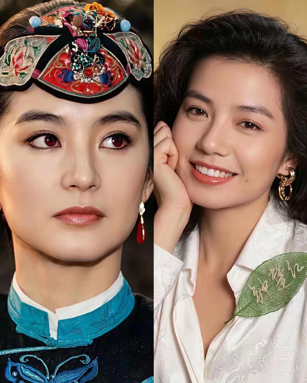 老牌女星林青霞和红姑（钟楚红）你觉得谁更美？我感觉她们各有千秋，没法比高下。