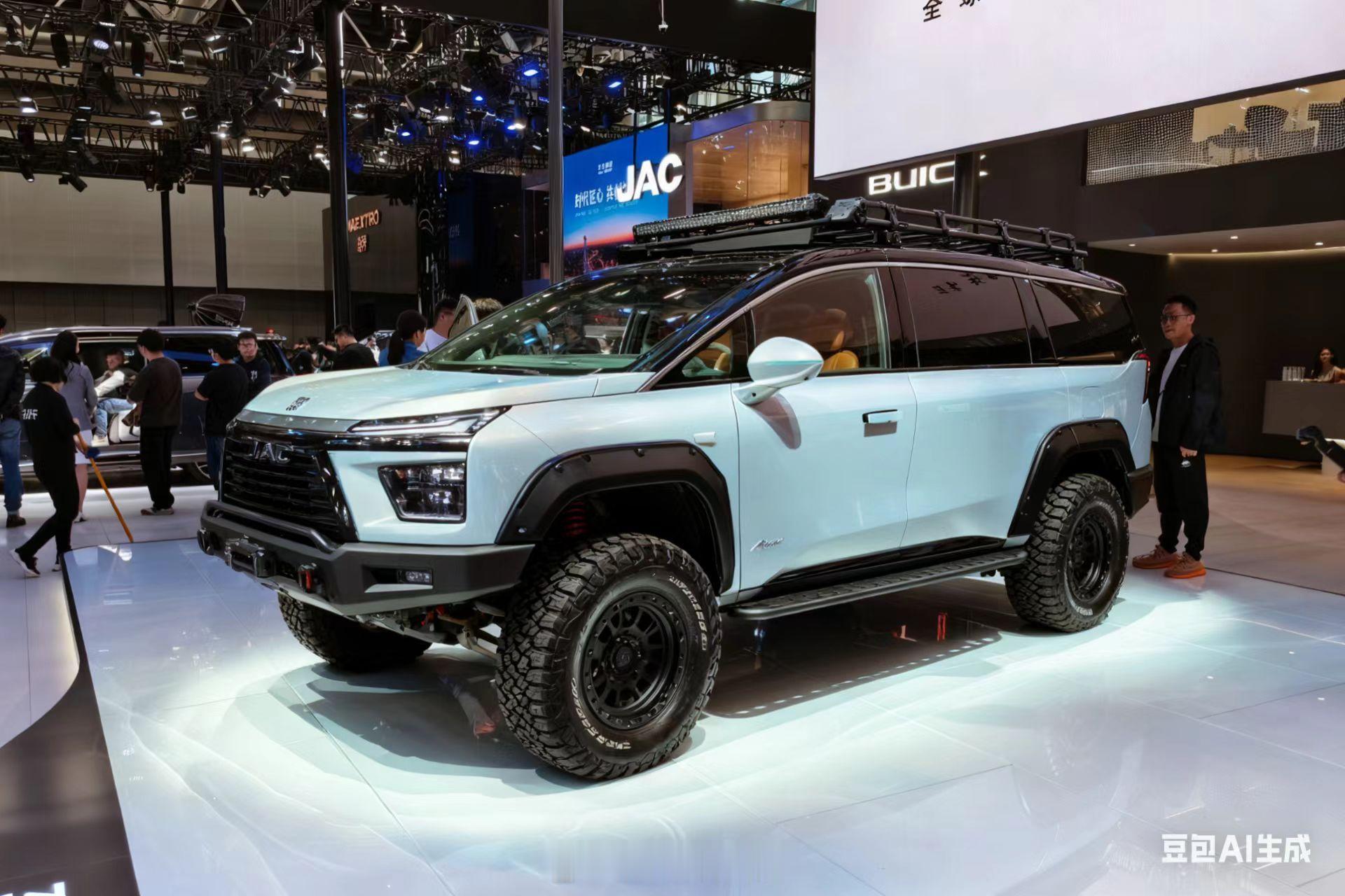 让豆包生成了几张别克至境世家的越野版，你别说还真有点那个味道了，感觉能跟得利卡