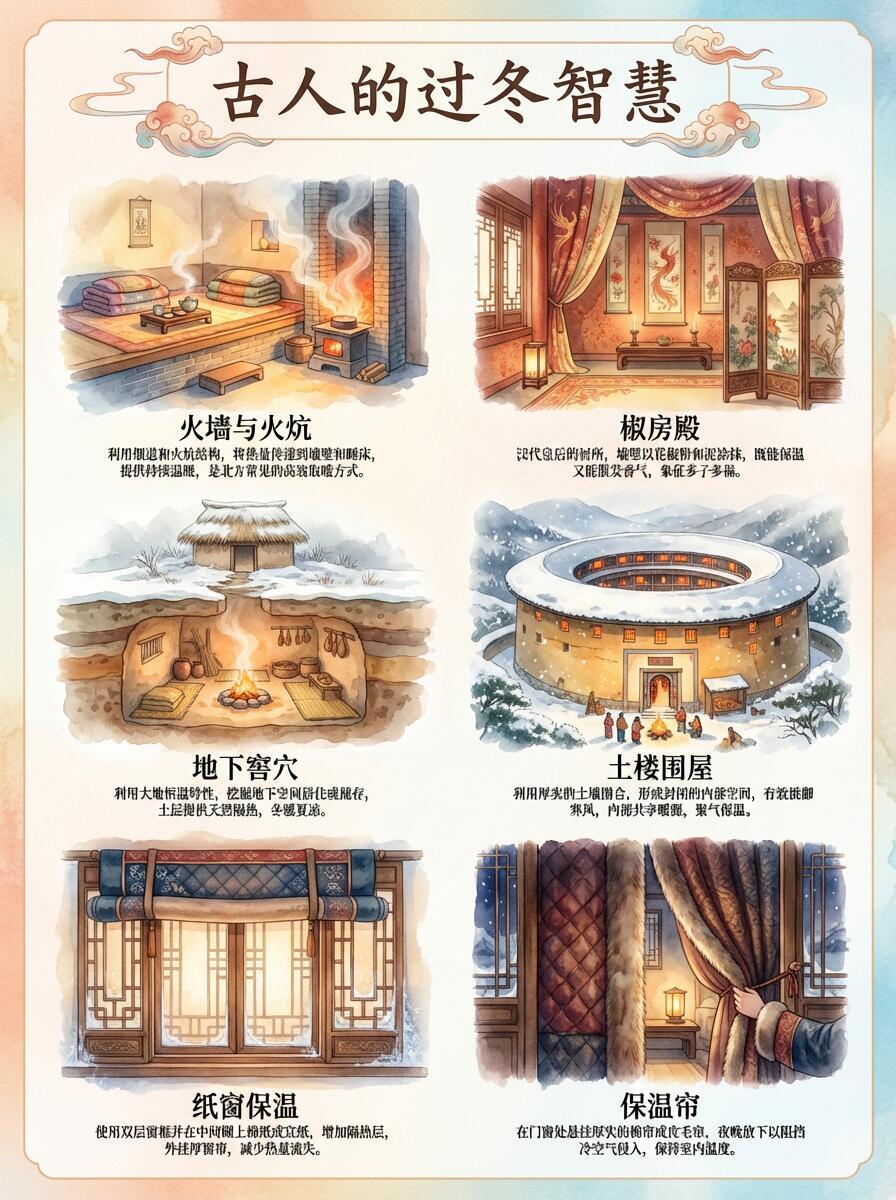 没有暖气，古人如何优雅取暖？