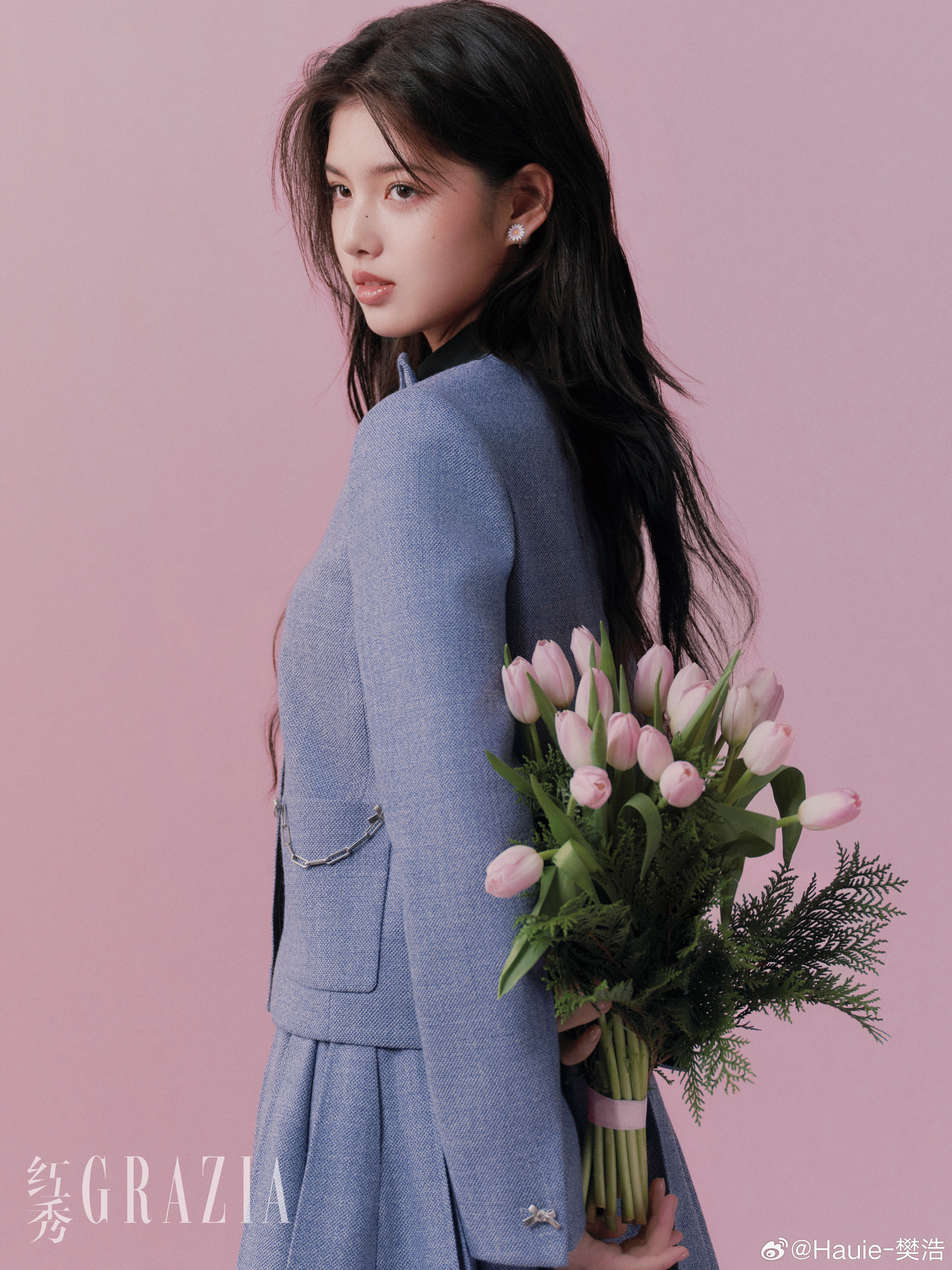 给画的清透感柔光妆容艾米化妆：Hauie-樊浩艾米新生演员艾米向全世界安利艾