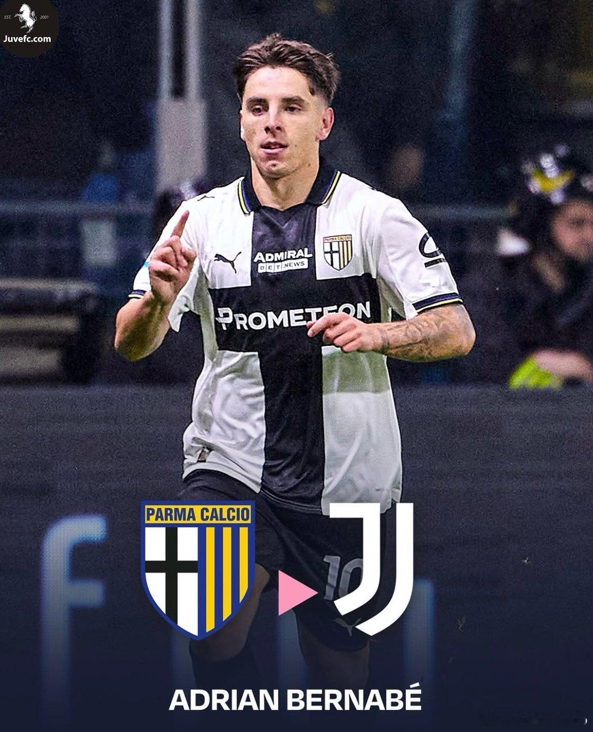 罗马诺：“最近几周，与尤文图斯联系在一起的名字之一是阿德里安·贝尔纳贝，但帕尔